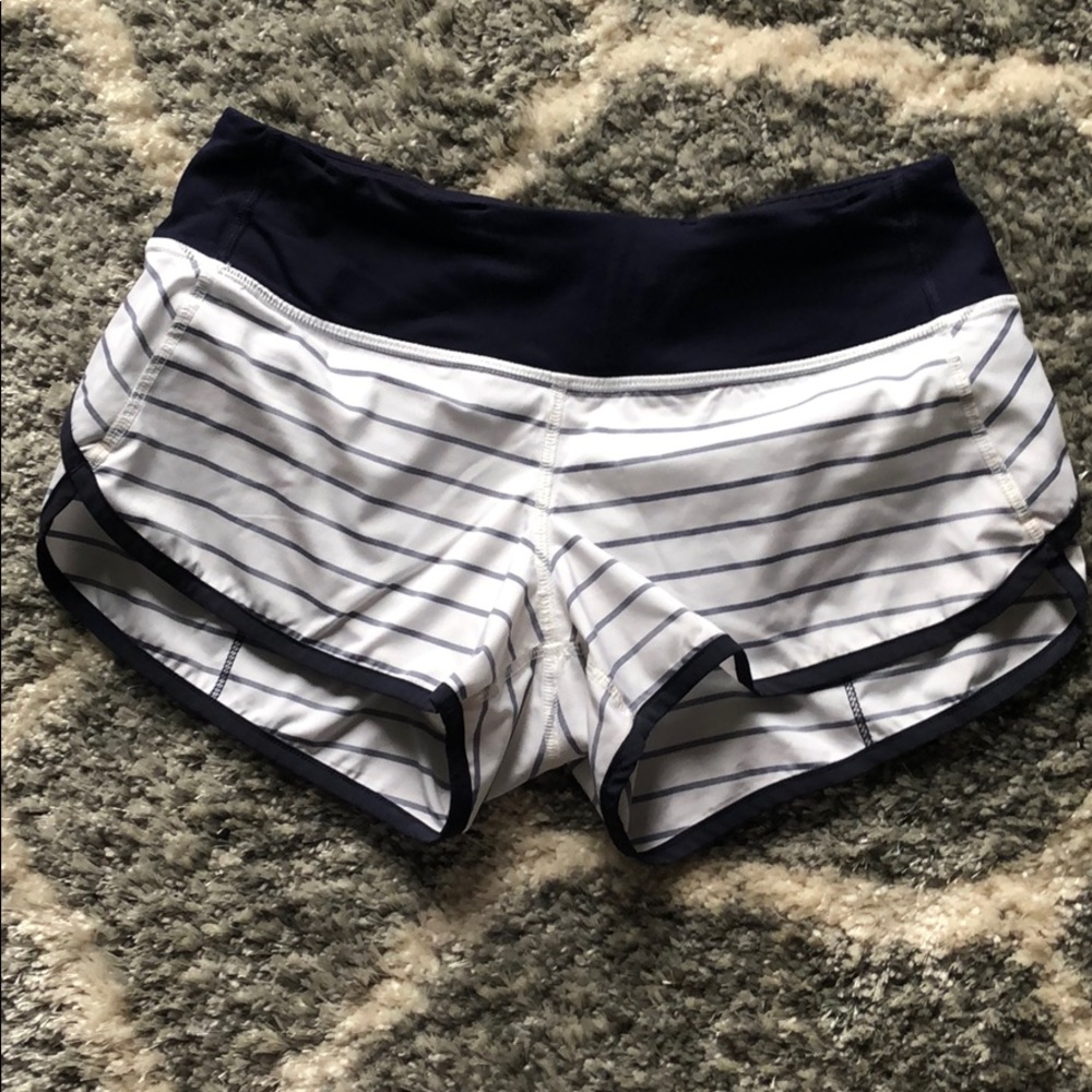 Lululemon Quiet Stripe speed shorts